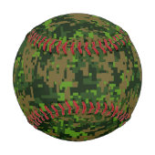 Balle De Baseball Style Woodland Camouflage vert numérique Accent (Dos)