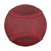 Balle De Baseball Suede look rouge bordeaux tissu brossé (Devant)