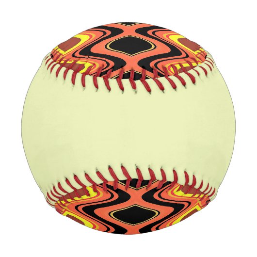 BALLE DE BASEBALL SUNSET ABSTRAIT (Dos)