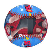 Balle De Baseball Super Comic Superhero Fête des pères Baseball (Dos)