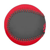 Balle De Baseball Superbe base-ball rouge noir (Devant Gauche)