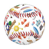 Balle De Baseball Sur la plage (Dos)