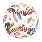 Balle De Baseball Sur la plage (Devant)
