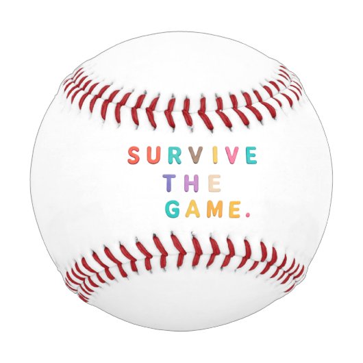 Balle De Baseball Survivez le jeu. (Devant)