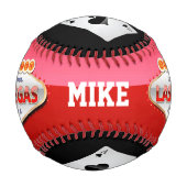 Balle De Baseball Symbole amusant de Las Vegas, Nevada (Devant)