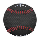 Balle De Baseball Symbole de pêche sur le serpent noir style peau (Dos)