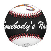 Balle De Baseball Symbole Zodiac Aries Élément par Kenneth Yoncich (Dos)