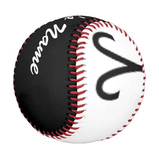 Balle De Baseball Symbole Zodiac Aries Standard par Kenneth Yoncich (Angle)