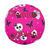 Balle De Baseball Symboles Emo Monogrammes (Devant)