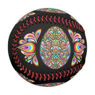 Balle De Baseball T-Shirt Bio pour Enfants Motif Psychédélique Œuf d