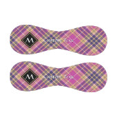 Balle De Baseball Tartan rose, or et bleu (Panneaux)