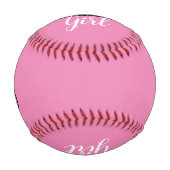 Balle De Baseball Team Girl Gender Reveal Baseball (Devant)