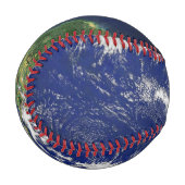 Balle De Baseball Terre continents et océans bleu vert globe (Devant Gauche)