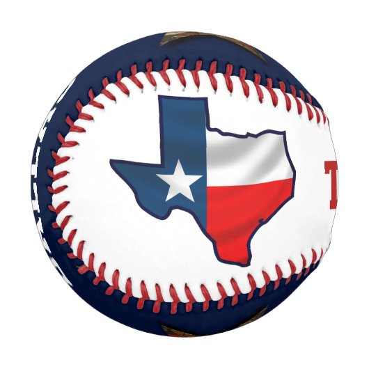 Balle De Baseball Texas Flag Basball (Devant Gauche)