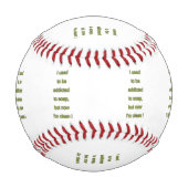 Balle De Baseball Texte drôle de savon (Dos)