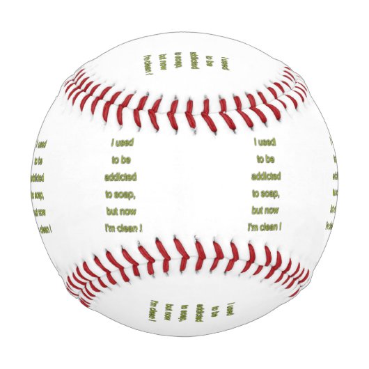 Balle De Baseball Texte drôle de savon (Devant)