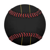 Balle De Baseball Texte et lignes Gold personnalisables (Dos)