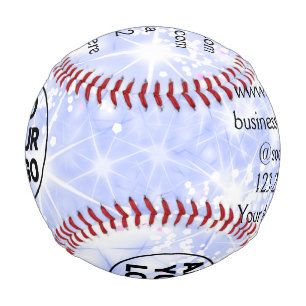 Balle De Baseball texte simple minimal ajoutez votre logo/dessin ici