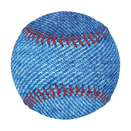 Balle De Baseball Texture de Denim bleu (Dos)
