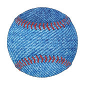 Balle De Baseball Texture de Denim bleu (Devant)