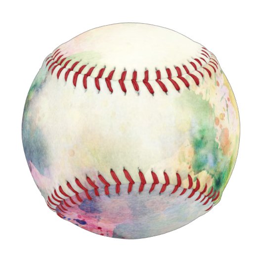 Balle De Baseball texture de grunge Abstraite avec peinture d'aquare (Dos)
