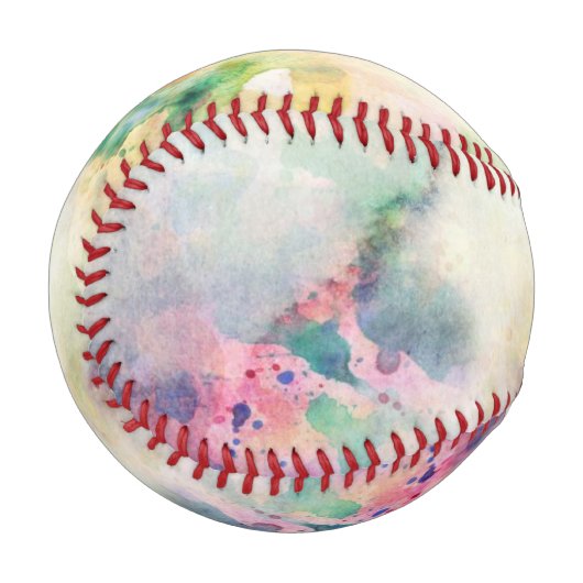 Balle De Baseball texture de grunge Abstraite avec peinture d'aquare (Devant Gauche)