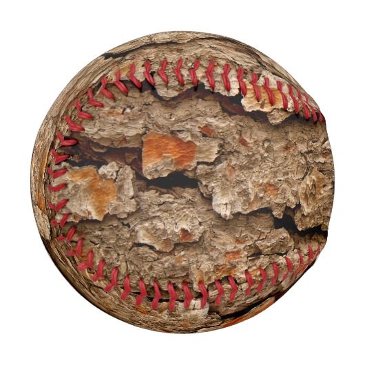 Balle De Baseball Texture de l'écorce de pin (Dos Droite)