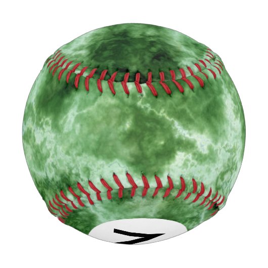 Balle De Baseball Texture de marbre vert (Dos)