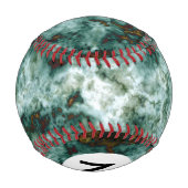 Balle De Baseball Texture de marbre vert avec des veines (Dos)