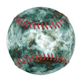 Balle De Baseball Texture de marbre vert avec des veines (Devant)