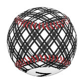 Balle De Baseball Texture des bandes de monogramme (Dos)