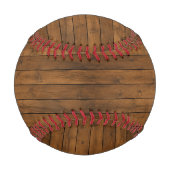 Balle De Baseball Texture en bois (Dos)