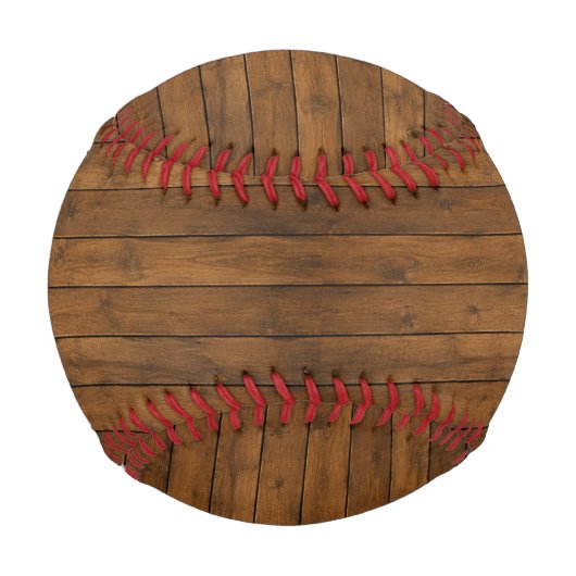 Balle De Baseball Texture en bois (Devant)