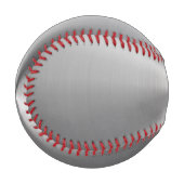 Balle De Baseball Texture métallique radiale personnalisée (Devant Gauche)