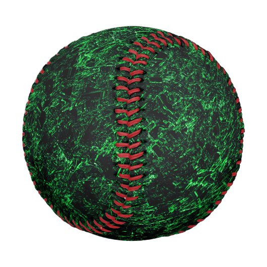 Balle De Baseball Texture vert foncé, éponge détruite ou corrodée (Angle)