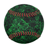 Balle De Baseball Texture vert foncé, éponge détruite ou corrodée (Devant)