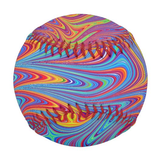 Balle De Baseball textures psychodeliques (Devant)