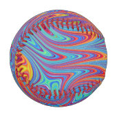 Balle De Baseball textures psychodeliques (Devant Gauche)