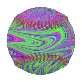 Balle De Baseball textures psychodeliques (Dos)
