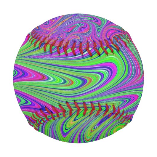 Balle De Baseball textures psychodeliques (Dos)