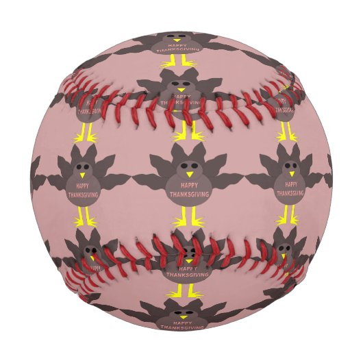 Balle De Baseball Thanksgiving A Plu Le Baseball De Turquie (Devant)