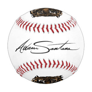 Balle De Baseball Tiger face (conception de signature)