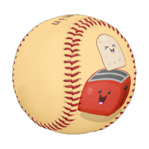 Balle De Baseball Toast de Cute kawaii et dessin animé de grille-pai