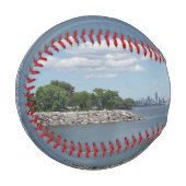 Balle De Baseball Toronto Vue Skyline Depuis Le Lac (Devant Gauche)