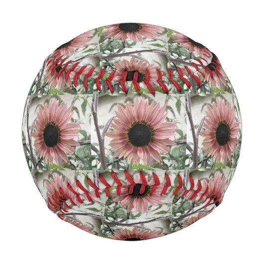 Balle De Baseball Tournesol rose pâle (Devant)