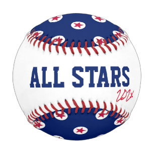 Balle De Baseball Tous les étoiles Team Year Red White Blue Player C