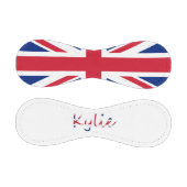 Balle De Baseball Tout nom superposé sur Union Jack bbcnt (Panneaux)