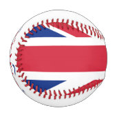 Balle De Baseball Tout nom superposé sur Union Jack bbcnt (Devant Gauche)