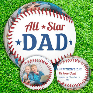 Balle De Baseball Toute Star DAD Happy Fête des pères Custom 2 Photo