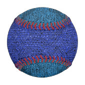 Balle De Baseball Tracé bleu peau de serpent écailles deux tons (Dos)